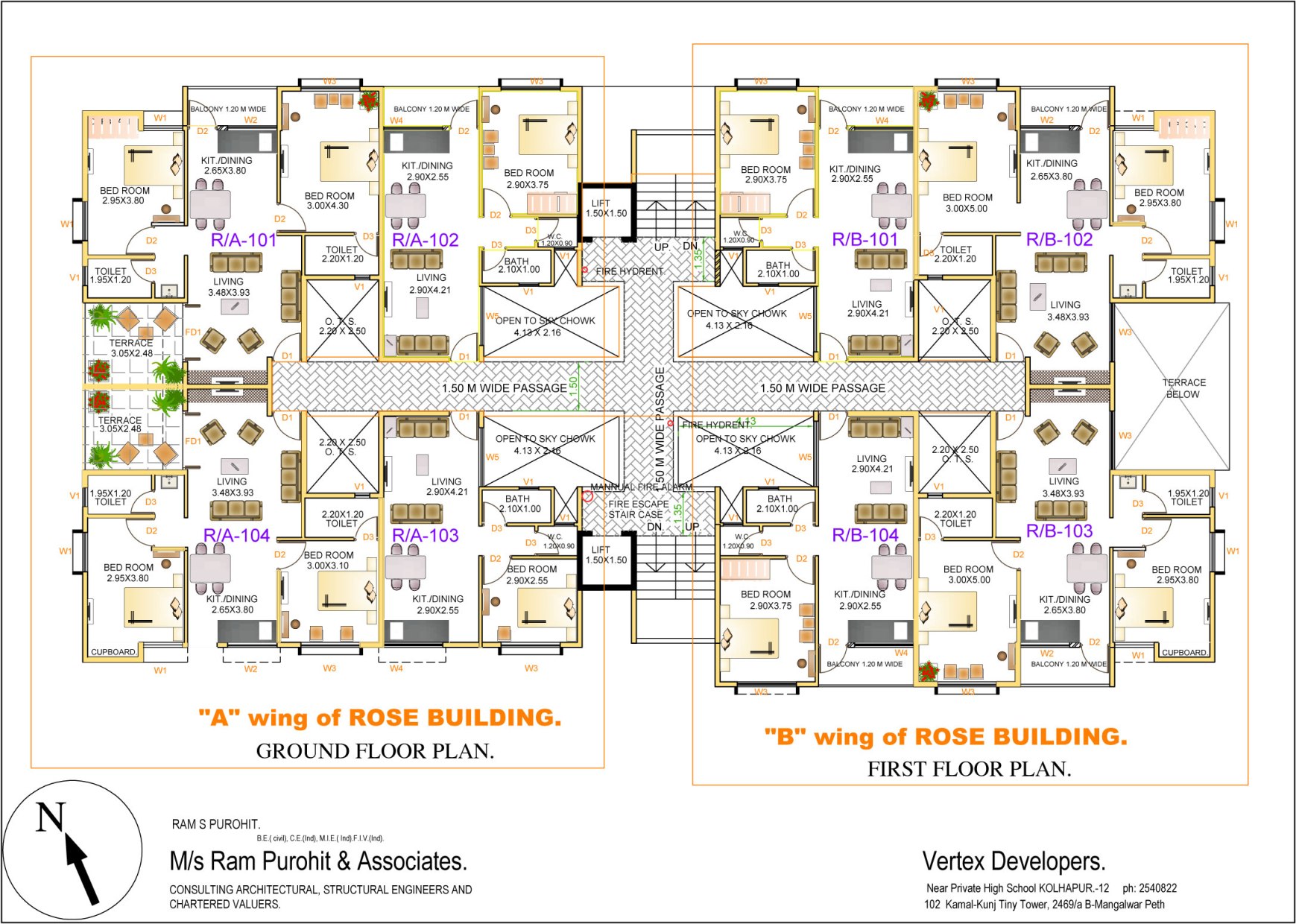 Varun Flora Floor Plans Project 3d Views In Kolhapur A Wing Ground Floor B 1st Plan