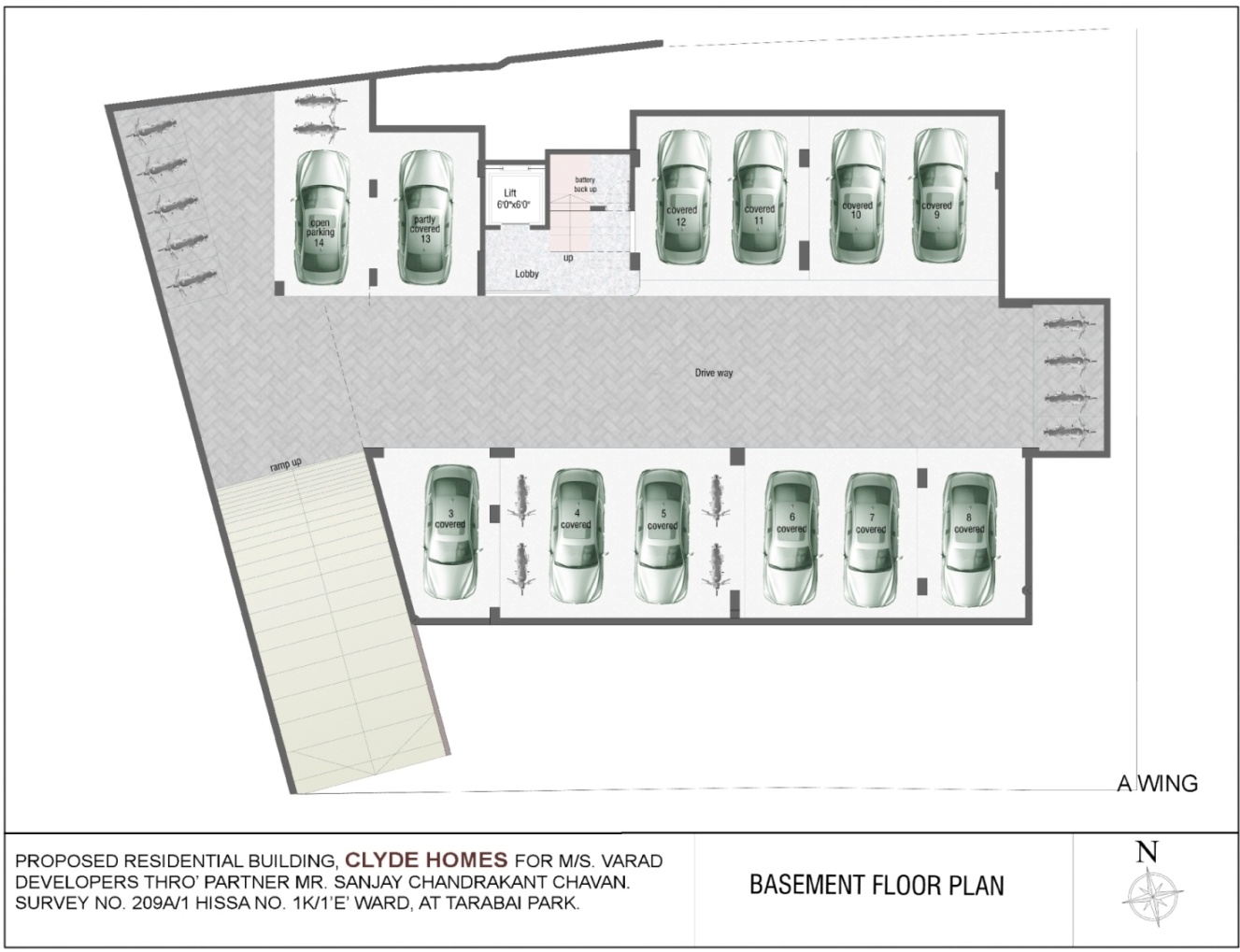 Clyde Homes Floor Plans Project 3d Views In Kolhapur A Wing 4 Bhk Basement Plan