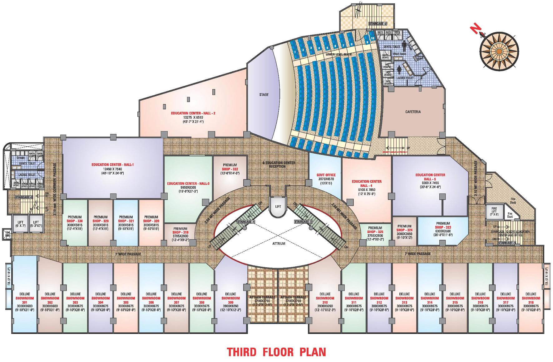 Arihant Mall Floor Plans, Project 3D Views in Ratnagiri
