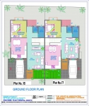 3 BHK Twin Bungalow Ground Floor Plan