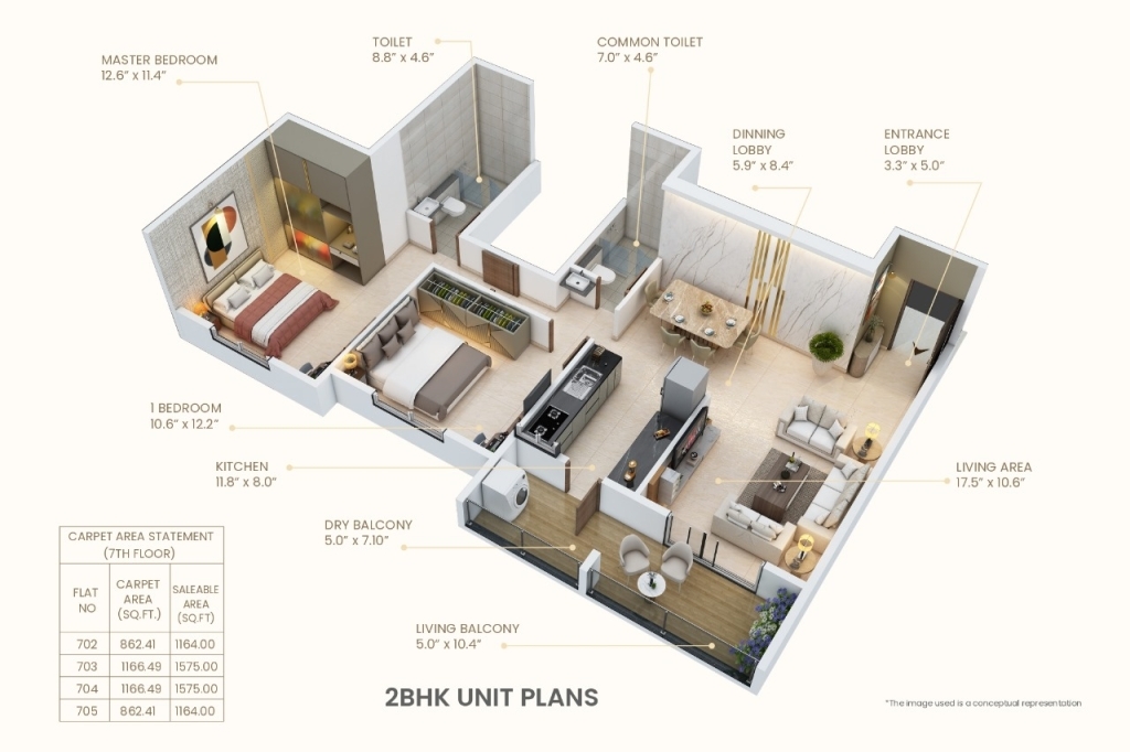 2 BHK Plan 